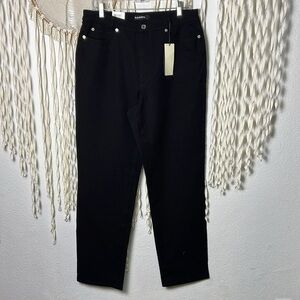 CAMBIO NWT Sharon Stright leg Crop Jeans in Black US size 16